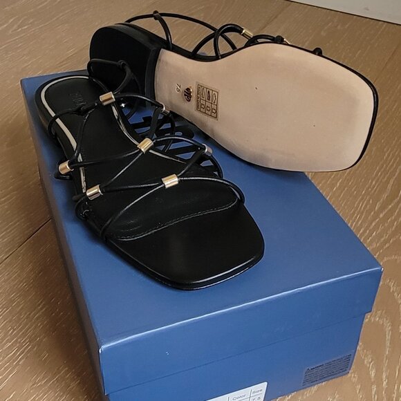 PAIGE Aurora Ankle Strap Sandal Black 7.5 BRAND NEW - Picture 4 of 13